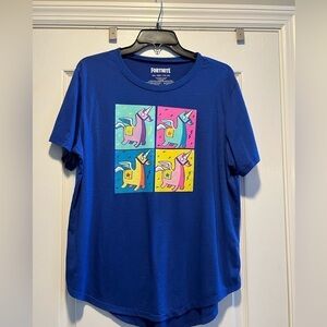 Girl’s Junior Fortnite Unicorn Short Sleeve Graphic T-shirt. Size XXL (19)